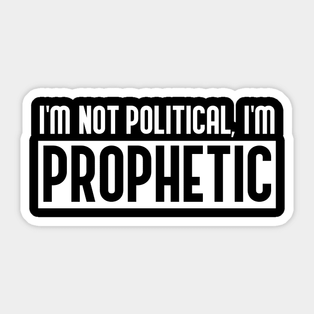 Prophetic (white) Sticker by Morg City